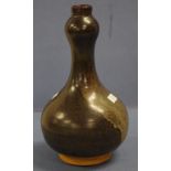 Chinese brown glazed vase