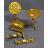 Pair early brass model games tables