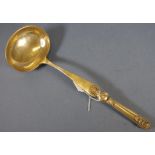 Antique continental silver ladle