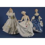 Three Royal Doulton lady figurines