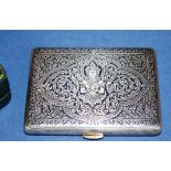 Vintage boxed Siam silver card case