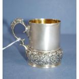 Vintage Tiffany sterling silver christening mug