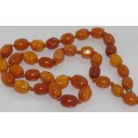 Vintage butterscotch amber necklace