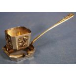 Antique Chinese tea strainer & stand