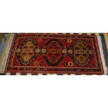 Middle Eastern wool blend rug