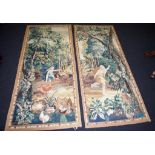Two wall tapestries