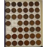 Australian set of pennies