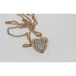 18ct yellow gold Cerrone diamond pendant