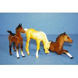 Three various Beswick pony figures