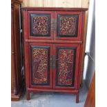 Oriental four door cabinet