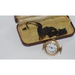 Boxed vintage 9ct gold cased wristwatch
