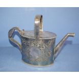 Victorian silver plated watering can