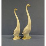 Pair Spanish Nao goose figures