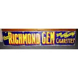Vintage 'Richmond Gem' enamel sign