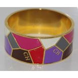 Carolina Herrara CH logo bangle / bracelet