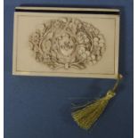 Antique ivory notebook