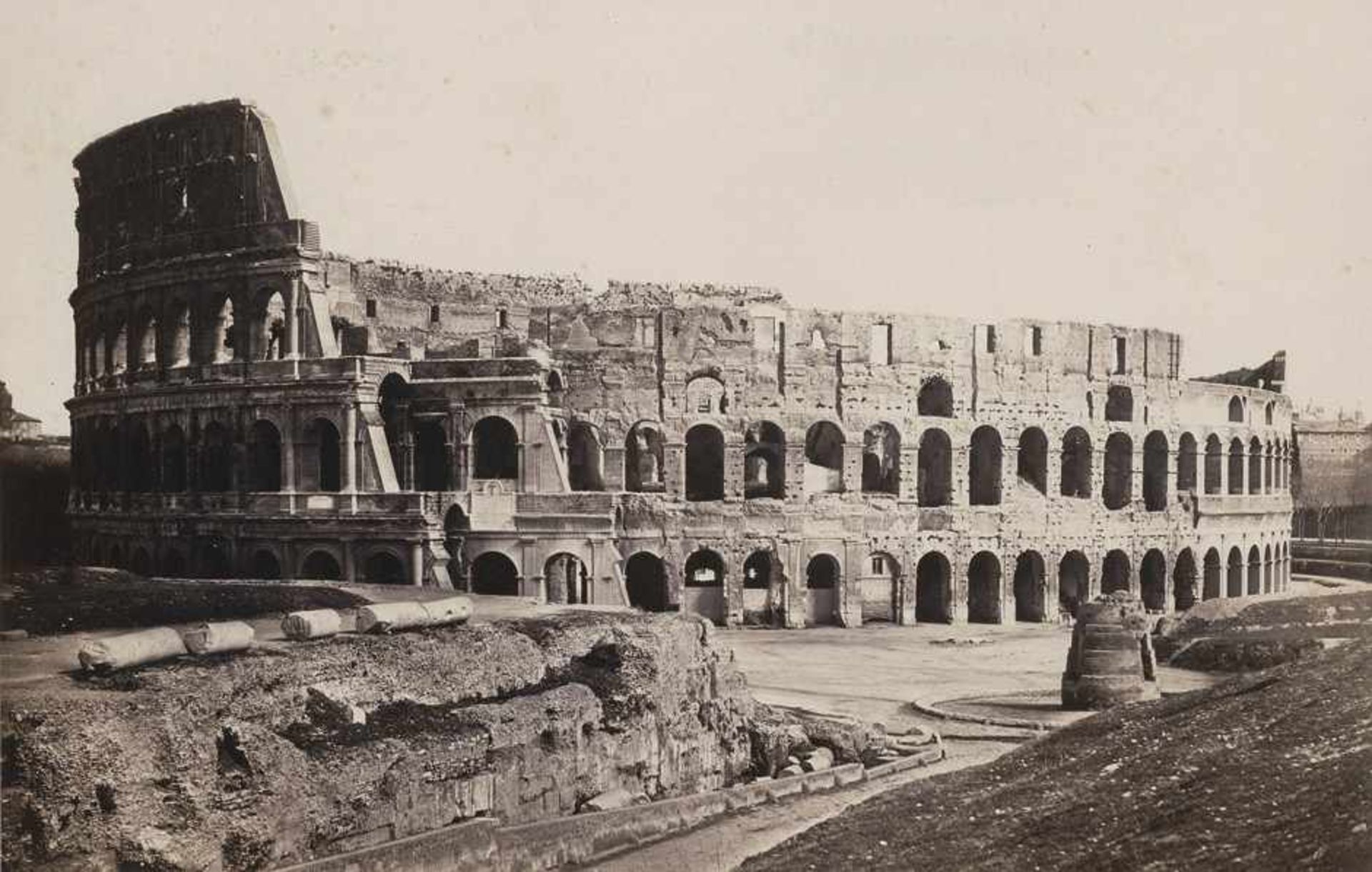 Anderson, James: View of the Colosseum; Piazza del Popolo, Rome View of the Colosseum; View of