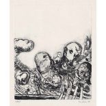 Baselitz, Georg: Köpfe Köpfe Radierung und Vernis mou auf Kupferdruckpapier. 1964. 30,3 x 24,7 cm (