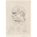 Picasso, Pablo: Remarque pour le Portrait de Picasso par Lemagny Remarque pour le Portrait de