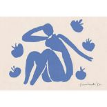 Matisse, Henri: Nu Bleu Nu Bleu Farblithographie auf Fabriano-Velin. 28,5 x 38,2 cm (50,2 x 70,3