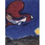 Chagall, Marc: David et Bethsabée David et Bethsabée Farblithographie auf Velin. 1956. 35,5 x 26,2