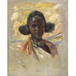 Blume, Richard: Somalimädchen "Somalimädchen" Öl auf Leinwand. 1928. 56 x 45 cm. Unten links mit