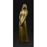 Marcks, Gerhard: Adelaide Adelaide Bronze mit bräunlicher Patina. 1978. 28 x 8,2 x 7,5 cm. Unten