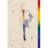 Dine, Jim: Dorian Gray with Rainbow Scarf Dorian Gray with Rainbow Scarf Farblithographie auf