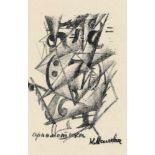 Malewitsch, Kasimir: Arithmetic Arithmetic Lithographie auf Maschinenpapier. 1913. 12,8 x 9,3 cm (