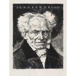 Orlik, Emil: Bildnis Schopenhauer Bildnis Schopenhauer Lithographie auf Bütten. 1920. 25,8 x 20,2 cm