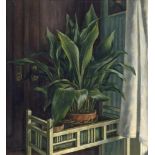 Sachs, Luise: Stilleben mit Blumenbank Stilleben mit Blumenbank Öl auf Leinwand. 1926. 76 x 70,7 cm.