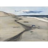 Eglau, Otto: Sylt Sylt Aquarell auf festem Aquarellkarton. 1981. 42 x 57 cm. Unten rechts mit Pinsel