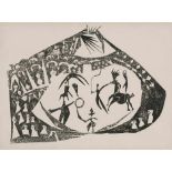 Picasso, Pablo: Le Cirque Le Cirque Lithographie auf Arches-Velin. 1945. 29 x 39 cm (32,5 x 44,3