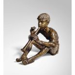 Sintenis, Renée: Flötenbläser Flötenbläser Bronze mit rotbrauner Patina. 1948. 13,5 x 16 x 10,5