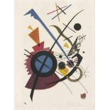 Kandinsky, Wassily: ViolettViolettFarblithographie von vier Steinen in Gelb, Rot, Blau und Schwarz