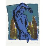 Fetting, Rainer: N. Y. Nude "N. Y. Nude" Farbserigraphie auf Kupferdruckkarton. 1994. 81,5 x 66,6 cm