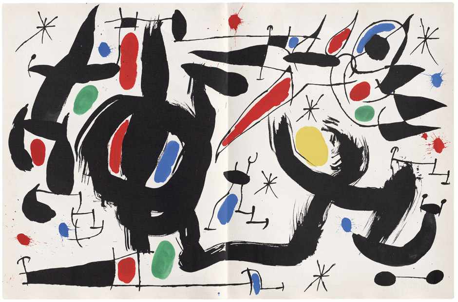 Miró, Joan: Les essènscies de la Terra Les essencies de la Terra Jeweils 1 Doppelblatt Titel und