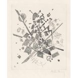 Kandinsky, Wassily: Kleine Welten IX Kleine Welten IX Kaltnadel auf Kupferdruckkarton. 1922. 23,7