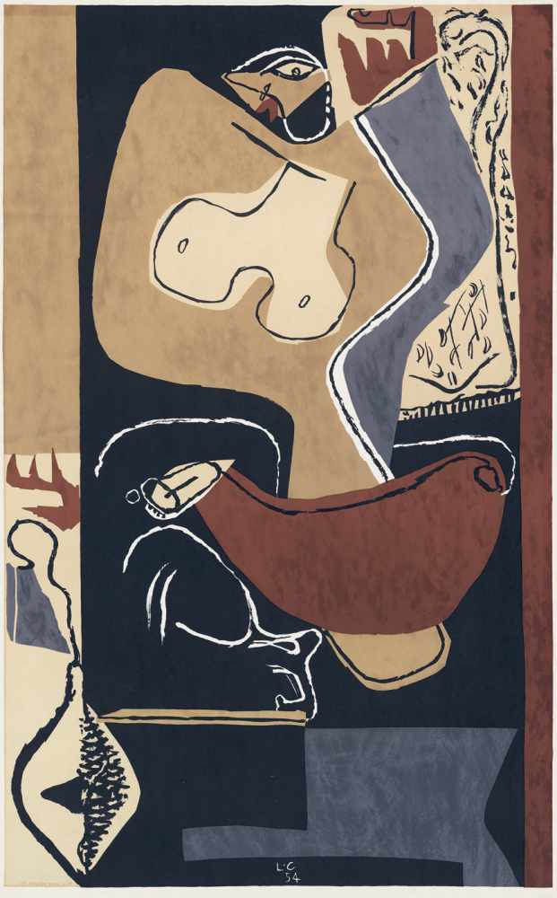 Le Corbusier: Femme à la main levée Femme à la main levée Farblithographie auf Velin. 1954. 108,1