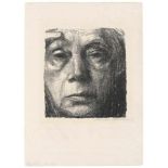 Kollwitz, Käthe: Selbstbildnis Selbstbildnis Kreide- und Pinsellithographie auf Velin. 1934. 20,7