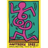 Haring, Keith: Montreux Jazz Festival 1983 Montreux Jazz Festival 1983 3 Farbserigraphien auf Velin.