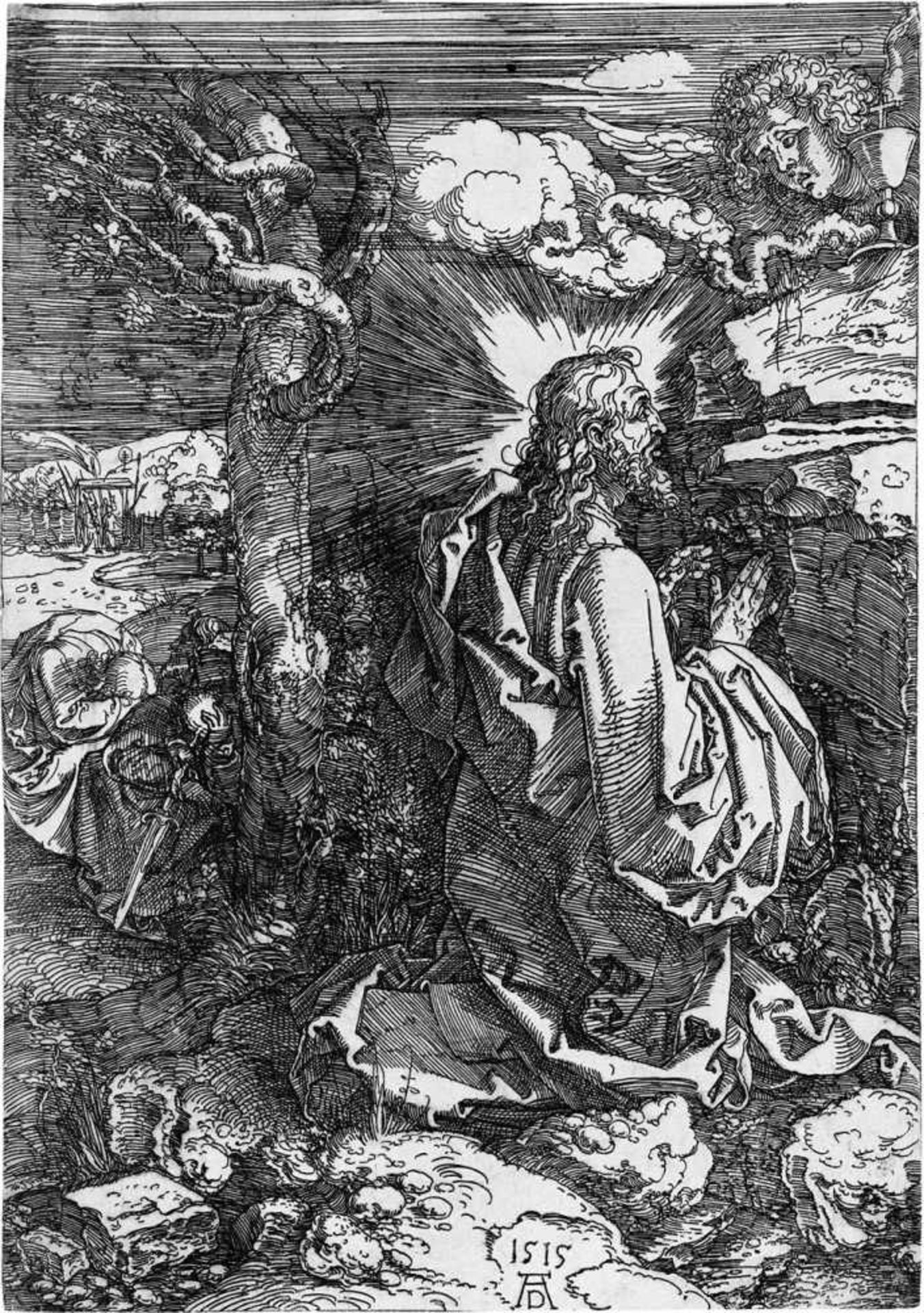Dürer, Albrecht: Christus am Ölberg Christus am Ölberg. Eisenradierung. 22 x 15,4 cm. 1515. B. 19,