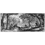 Callot, Jacques: La Grande Chasse La Grande Chasse. Radierung. 19,7 x 46,4 cm. Meaume 711 I (von