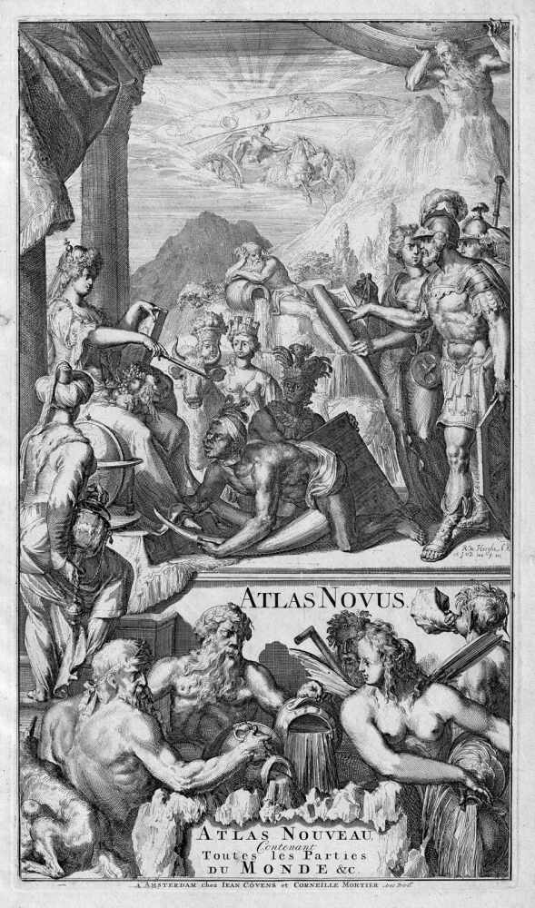 Covens, Johannes: Nieuwe Atlas, inhoudende de vier gedeeltens Prachtexemplar aus einer - Image 2 of 6