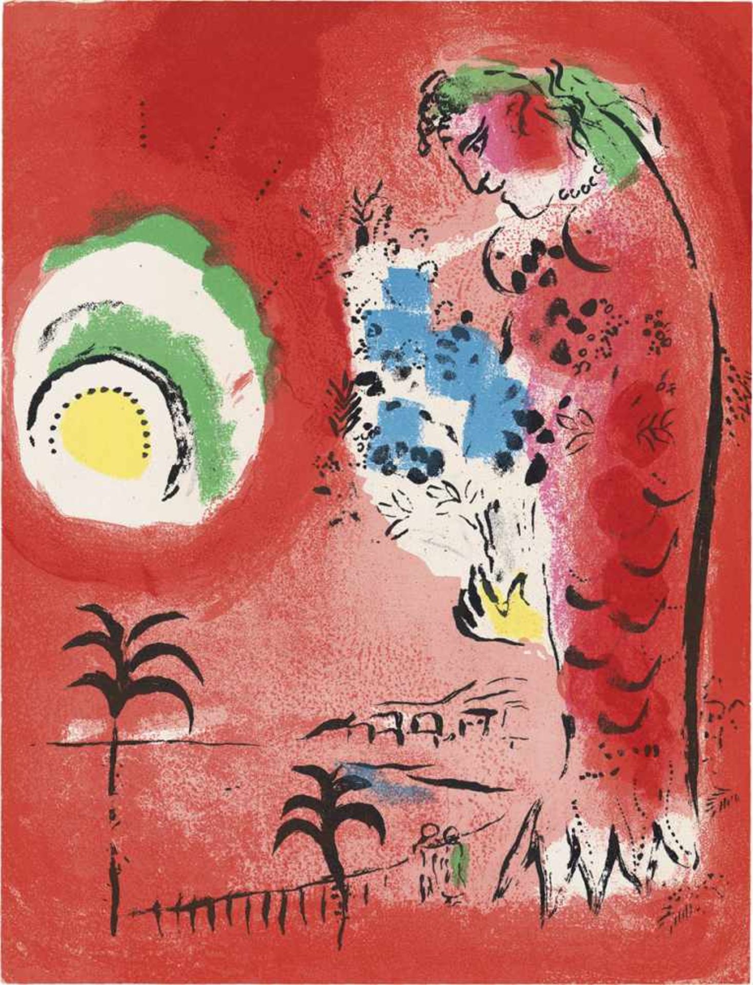 Chagall, Marc: Die Bucht der Engel Die Bucht der Engel Farblithographie auf Velin. 1960. 32 x 24,4