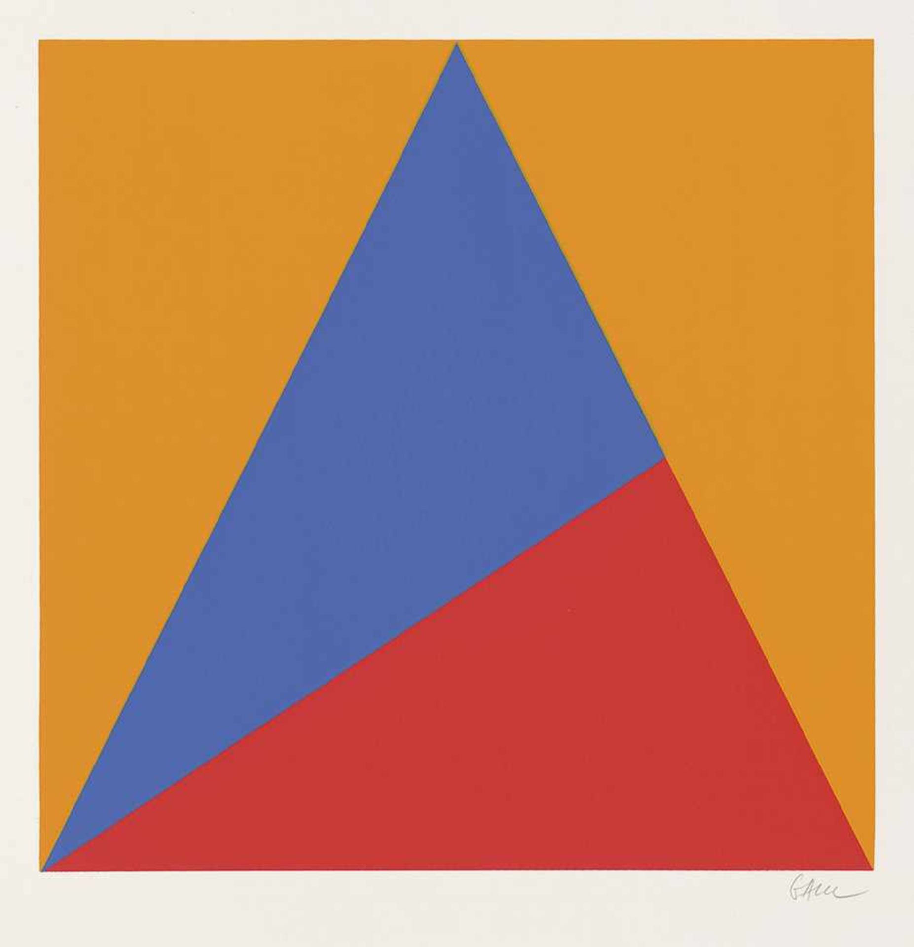 Gaul, Winfred: Ohne Titel Ohne Titel 6 Farbserigraphien auf Offsetkarton. 1970. 25 x 25 cm (35 x