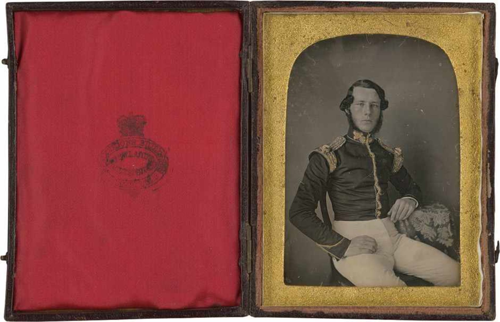 India: Portrait of a British officer stationed in Calcutta, India Photographer: John William Newland