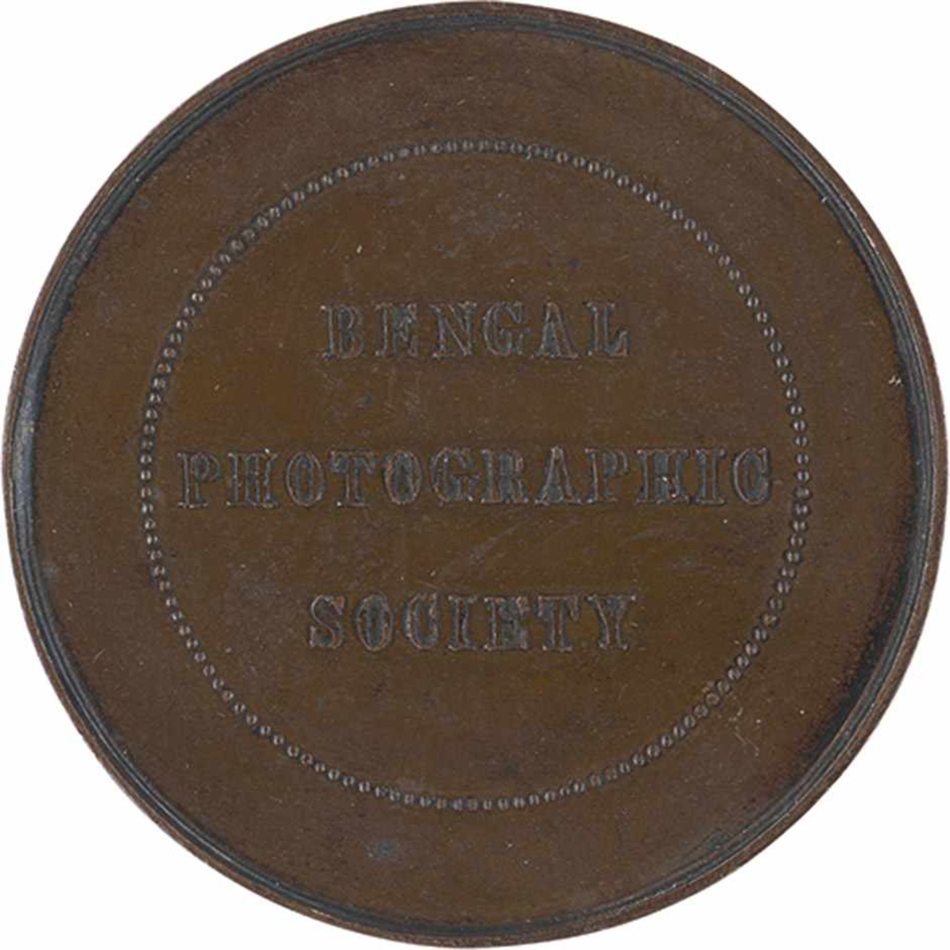 India: Medal of the Photographic Society of Bengal Medal of the Photographic Society of Bengal, - Bild 2 aus 2