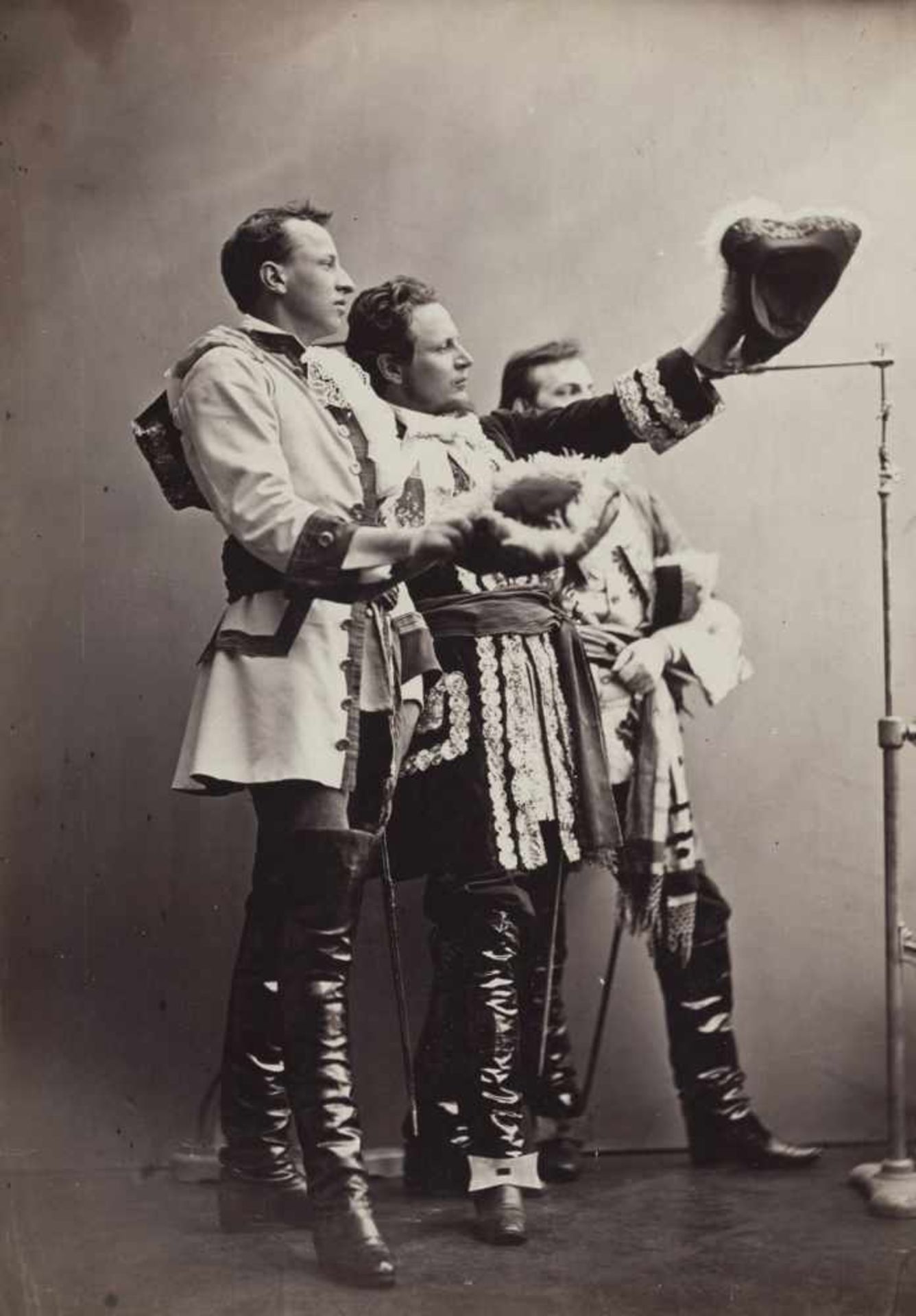 Angerer, Ludwig: Individual poses for the painting "Sieg des Prinzen Eugen bei Zenta" Individual