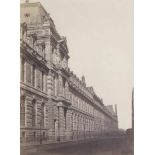 Baldus, Edouard-Denis: Louvre, facade rue de Rivoli Paris Louvre, facade rue de Rivoli, Paris. Circa